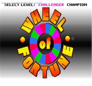 Level select screen. Challenger is a normal level and Champion is an expert or hard level