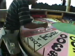The Wedges on the wheel being painted for the February 1999 Hawaii Road Show