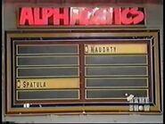 Here's the second Alphabetics board from Christmas Eve 1979.