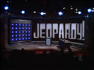 Jeopardy! 1985 set with lights down