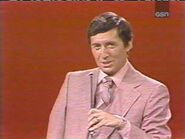 Jim Perry is angry about the question he just pulled: “Do you think you could do a better job hosting CARD SHARKS than Jim Perry?”