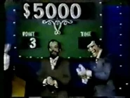 Bob can’t believe it. He nailed ShowDown for $5,000! Jim Peck is happy for him.