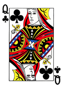 Hoyle queen of clubs