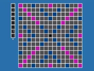 Scrabble board drawing