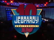 Jeopardy! 10th Anniversary title card