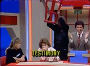 Here's the famous incident from 1987 in which Patty Duke says TESTIMONY and Rip Taylor went berserk! He starts by dropping his stool down on the floor!