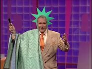 Alex Trebek as the Statue of Liberty from a Halloween episode in 1997.