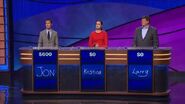 The contestant podiums. Note their resemblance to the ones used from 2006 to 2009 and the backdrop on the podiums is plain brown for regular shows.