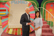 Bob Barker with Julie Chen.