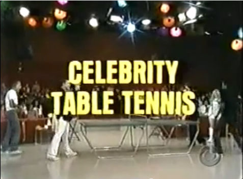 celebrity table tennis game