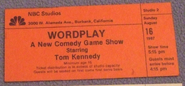 Probably the ticket to the very last taping of the show.