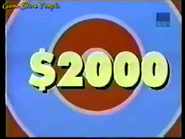 $2,000 for a bullseye seems good too.