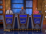 Jeopardy! first metallic contestant podiums