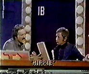 The Password All-Stars 20/20 Round being played as Richard Dawson gives clues.