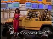 Here's model Theresa Ring modeling a Jeep Wrangler.