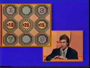 A contestant spinning, hoping to land on the $25 Money Card. Come on, $25 Money Card... NOW!