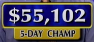 Season 17 Winner Graphic. Now shows how many days the Champion has defended. It was also used in the first week of Season 18. (2000-2001)