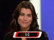 When the buzzer sounded on the $25,000 level, poor Ochi Scobie was devastated. She was the first (and only) contestant to win absolutely nothing! Ouch! This was from the Season 1 finale on June 29, 2008. Her celebrity partner, Steve Schirippa of HBO's The Sopranos and later of CBS' Blue Bloods, said he wanted to give her the million himself. Even though that would've been nice, it doesn't work that way.