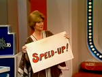 Fannie Holding Speed-Up Sign