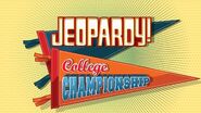 Jeopardy! Season 27 College Championship Title Card