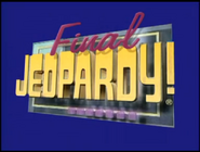 The Season 13 Final Jeopardy! logo as seen in SNL's Celebrity Jeopardy!