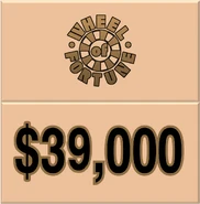 Don't spend this all in one place... $39,000! (shown in season 39)
