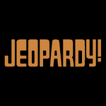 Jeopardy! Logo in Black Background in Peru Letters