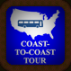 The Coast-to-Coast Tour. A lot of miles on a tour bus.