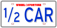 Half Car License Plate 1