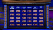 Jeopardy game board
