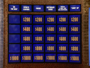 Jeopardy! first metallic game board