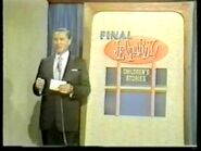 The standard Final Jeopardy! board in June 1974.