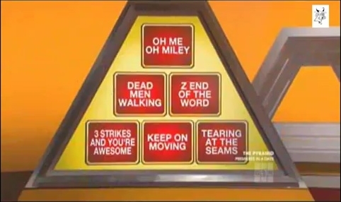 million dollar pyramid categories