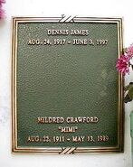 Dennis james grave