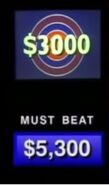 However, the contestant must beat $5,300.