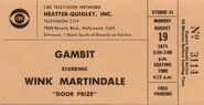 Gambit '74 ticket