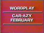 Wordplay Car-Azy February