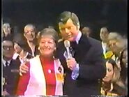 Host Bob Hastings with an audience player in an early 1974 episode.