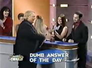 Dumb Answer of the Day Louie Presents Award to Contestant