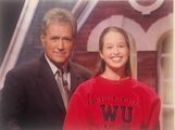 Alex Trebek with Arianna Haut.