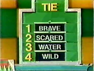 Tie Breaker with the phrase RUNNING ______