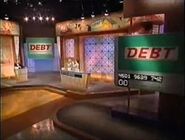 Season 1 Bonus Area in neutral mode, while it still resembles the Visa like logo, some extra squares and a rounded box were added to make the board look like the revised Debt logo complete with underline.