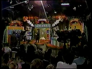 a shot of the studio from where the audience sits