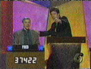 Tom with contestant Fred after winning the Bonus Round. Check out that total!