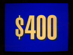 Jeopardy! 1996-2001 $400 dollar figure