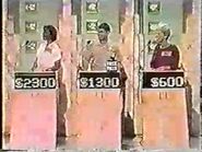 I know it doesn't look like it, but the leftmost player La Dawn's podium is displaying her cash grand total.