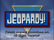 Jeopardy! 1993 copyright card