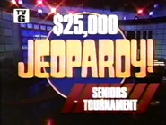 Seniors Tournament title card for quarterfinals.