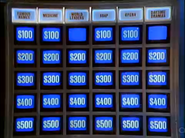 Jeopardy! 1985-1991 game board