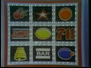 The "slot machine" board which reveals the contestants, as well as the prizes at stake.